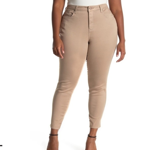 NYDJ “Ami Skinny Leggings” Khaki 5Pkt Stretch Jeans   Size 12 - Picture 1 of 13